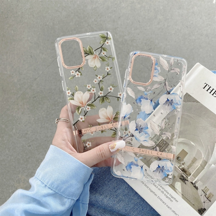 High Translucent Electroplating Flower Pattern TPU + PC Phone Case, For Samsung Galaxy A14 5G, For Samsung Galaxy A34 5G