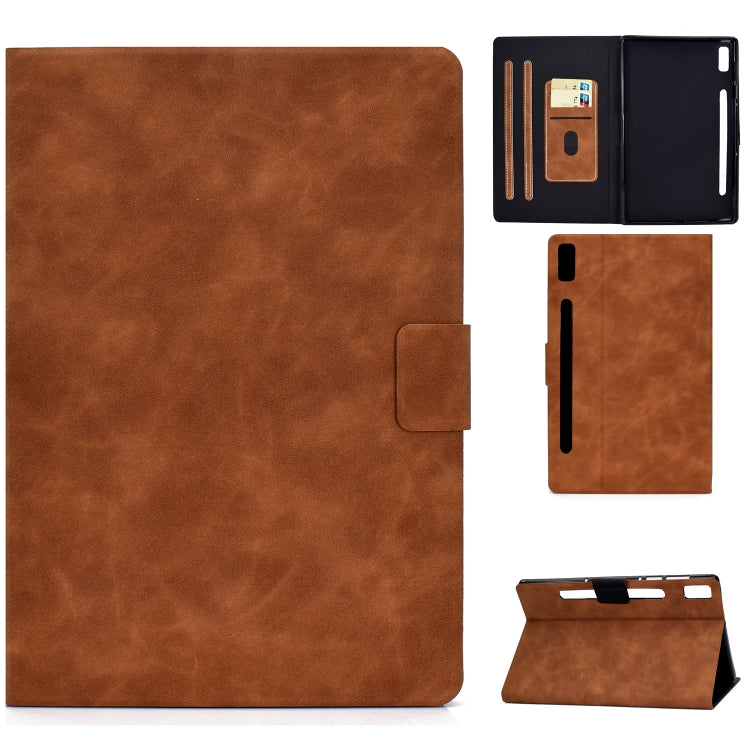 Cowhide Texture Horizontal Flip Tablet Leather Case, For Lenovo Tab M9, For Lenovo Tab P11 Gen 2, For Lenovo Tab P11 Pro Gen 2