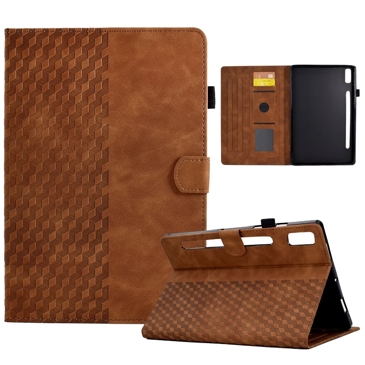 Rhombus Embossed Leather Tablet Case, For Lenovo Tab M9, For Lenovo Tab P11 Gen 2, For Lenovo Tab P11 Pro Gen 2