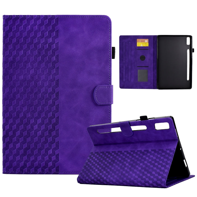 Rhombus Embossed Leather Tablet Case, For Lenovo Tab M9, For Lenovo Tab P11 Gen 2, For Lenovo Tab P11 Pro Gen 2