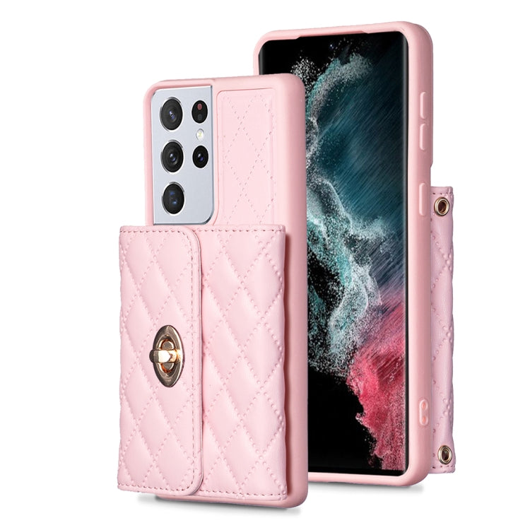 Horizontal Wallet Rhombic Leather Phone Case, For Samsung Galaxy S23 5G, For Samsung Galaxy S22+ 5G, For Samsung Galaxy S21 5G, For Samsung Galaxy S21+ 5G, For Samsung Galaxy S21 Ultra 5G, For Samsung Galaxy A14 4G / 5G