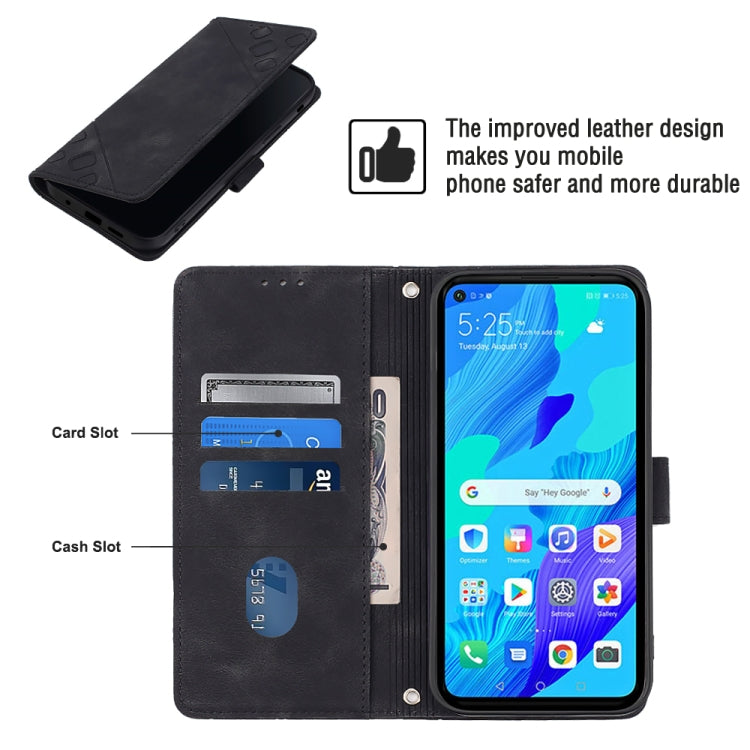 Skin-feel Embossed Leather Phone Case, For Huawei nova 5T / Honor 20, For Huawei nova 10, For Huawei nova 10 Pro, For Huawei P20 lite 2019 / nova 5i, For Huawei P30 lite, For Huawei P30 Pro, For Huawei P40 lite/nova 6 SE / nova 7i                      ...