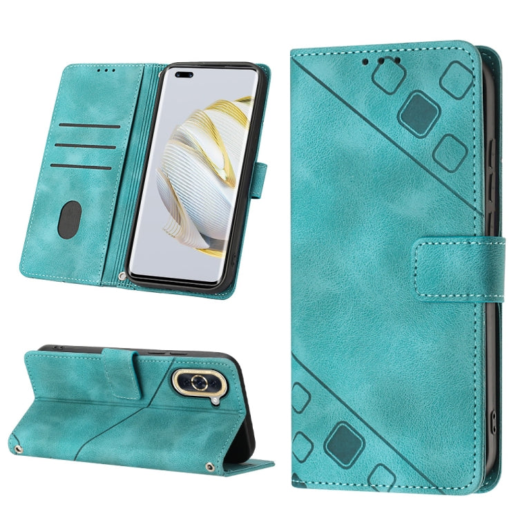 Skin-feel Embossed Leather Phone Case, For Huawei nova 5T / Honor 20, For Huawei nova 10, For Huawei nova 10 Pro, For Huawei P20 lite 2019 / nova 5i, For Huawei P30 lite, For Huawei P30 Pro, For Huawei P40 lite/nova 6 SE / nova 7i                      ...