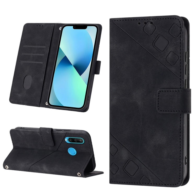 Skin-feel Embossed Leather Phone Case, For Huawei nova 5T / Honor 20, For Huawei nova 10, For Huawei nova 10 Pro, For Huawei P20 lite 2019 / nova 5i, For Huawei P30 lite, For Huawei P30 Pro, For Huawei P40 lite/nova 6 SE / nova 7i                      ...