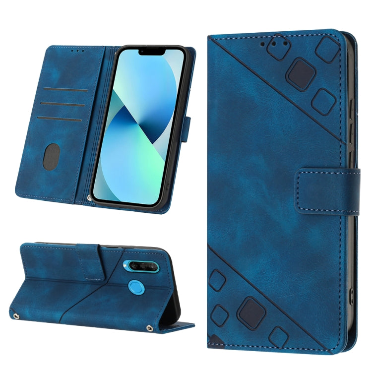 Skin-feel Embossed Leather Phone Case, For Huawei nova 5T / Honor 20, For Huawei nova 10, For Huawei nova 10 Pro, For Huawei P20 lite 2019 / nova 5i, For Huawei P30 lite, For Huawei P30 Pro, For Huawei P40 lite/nova 6 SE / nova 7i                      ...