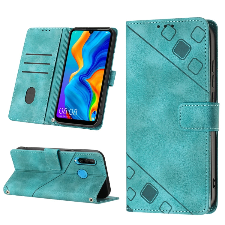 Skin-feel Embossed Leather Phone Case, For Huawei nova 5T / Honor 20, For Huawei nova 10, For Huawei nova 10 Pro, For Huawei P20 lite 2019 / nova 5i, For Huawei P30 lite, For Huawei P30 Pro, For Huawei P40 lite/nova 6 SE / nova 7i                      ...