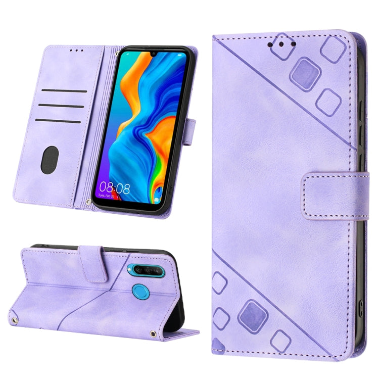 Skin-feel Embossed Leather Phone Case, For Huawei nova 5T / Honor 20, For Huawei nova 10, For Huawei nova 10 Pro, For Huawei P20 lite 2019 / nova 5i, For Huawei P30 lite, For Huawei P30 Pro, For Huawei P40 lite/nova 6 SE / nova 7i                      ...