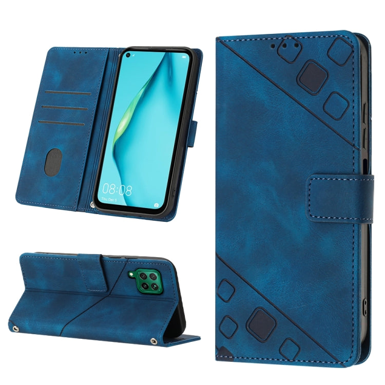Skin-feel Embossed Leather Phone Case, For Huawei nova 5T / Honor 20, For Huawei nova 10, For Huawei nova 10 Pro, For Huawei P20 lite 2019 / nova 5i, For Huawei P30 lite, For Huawei P30 Pro, For Huawei P40 lite/nova 6 SE / nova 7i                      ...