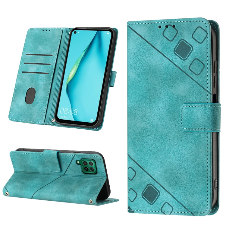 Skin-feel Embossed Leather Phone Case, For Huawei nova 5T / Honor 20, For Huawei nova 10, For Huawei nova 10 Pro, For Huawei P20 lite 2019 / nova 5i, For Huawei P30 lite, For Huawei P30 Pro, For Huawei P40 lite/nova 6 SE / nova 7i                      ...