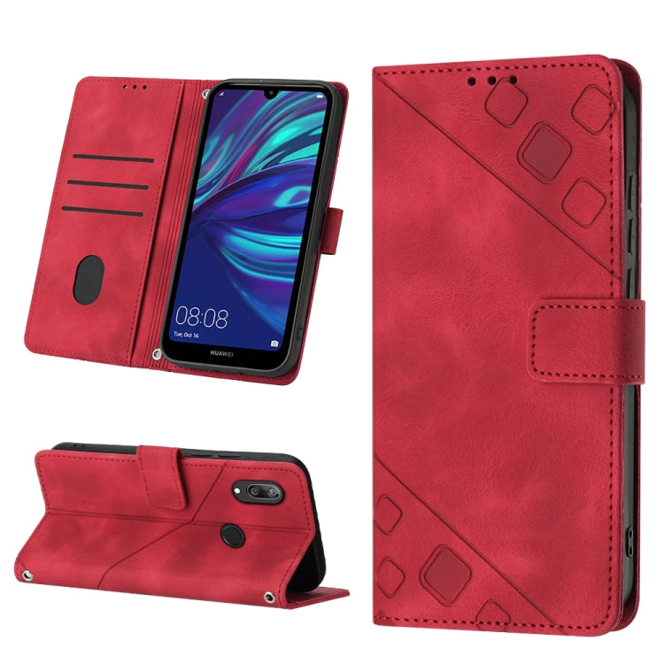 Skin-feel Embossed Leather Phone Case, For Huawei nova 5T / Honor 20, For Huawei nova 10, For Huawei nova 10 Pro, For Huawei P20 lite 2019 / nova 5i, For Huawei P30 lite, For Huawei P30 Pro, For Huawei P40 lite/nova 6 SE / nova 7i                      ...