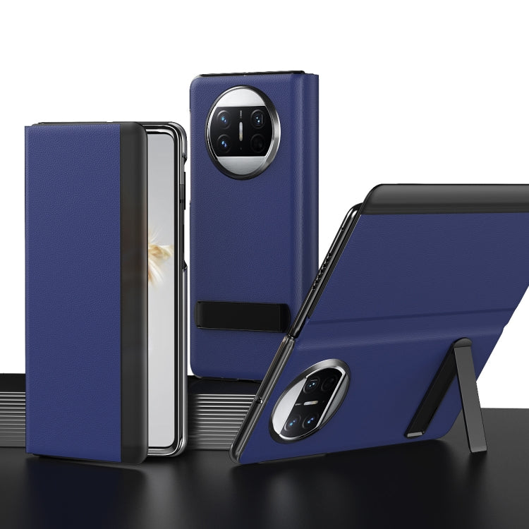 Leather All-inclusive Phone Case with Holder, For Huawei Mate X3