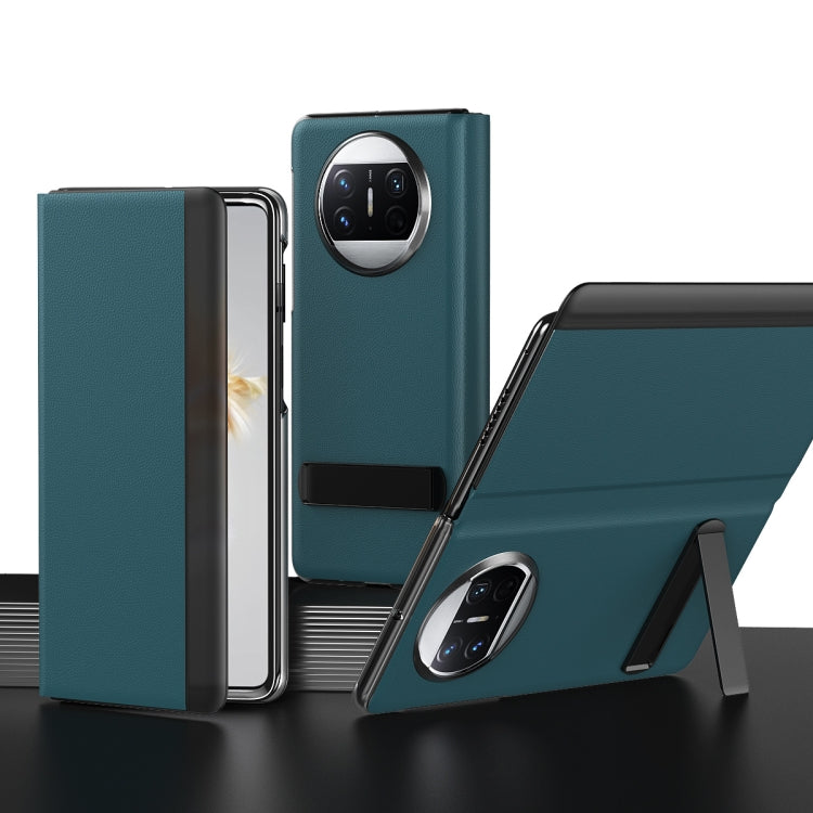 Leather All-inclusive Phone Case with Holder, For Huawei Mate X3