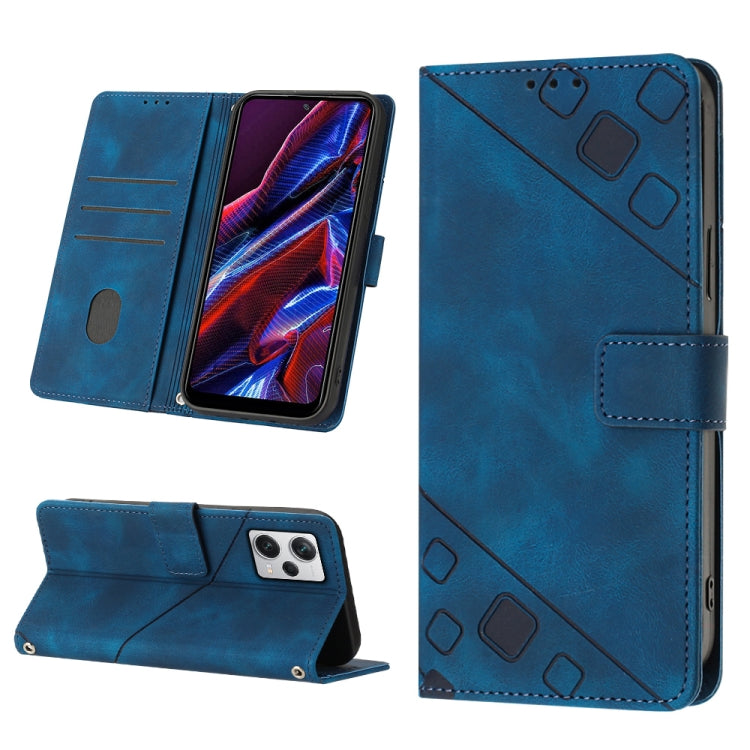 Skin-feel Embossed Leather Phone Case, For Samsung Galaxy A02s 164mm, For Samsung Galaxy A02s 166mm, For Samsung Galaxy A03 166mm EU Version, For Samsung Galaxy A03 164mm Global, For Samsung Galaxy A23 JP Version, For Samsung Galaxy A24 4G             ...