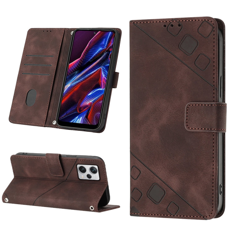 Skin-feel Embossed Leather Phone Case, For Samsung Galaxy A02s 164mm, For Samsung Galaxy A02s 166mm, For Samsung Galaxy A03 166mm EU Version, For Samsung Galaxy A03 164mm Global, For Samsung Galaxy A23 JP Version, For Samsung Galaxy A24 4G             ...