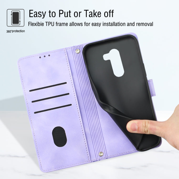 Skin-feel Embossed Leather Phone Case, For Xiaomi Pocophone F1, For Xiaomi Redmi Note 12 Pro 5G Global / Redmi Note 12 Pro 5G China