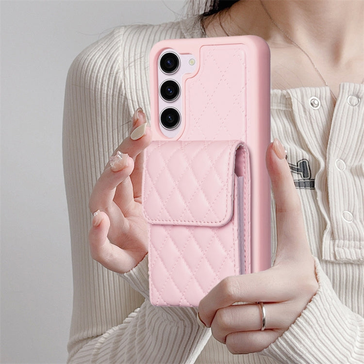 Vertical Wallet Rhombic Leather Phone Case, For Samsung Galaxy S23 5G, For Samsung Galaxy S22+ 5G, For Samsung Galaxy S21 5G, For Samsung Galaxy S21+ 5G, For Samsung Galaxy S21 Ultra 5G, For Samsung Galaxy A14 4G / 5G