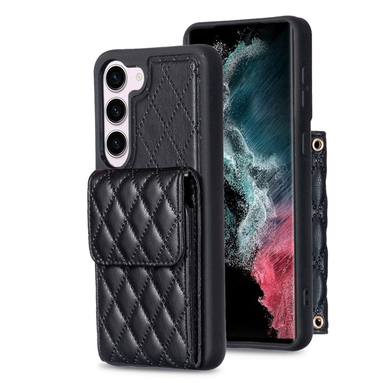 Vertical Wallet Rhombic Leather Phone Case, For Samsung Galaxy S23 5G, For Samsung Galaxy S22+ 5G, For Samsung Galaxy S21 5G, For Samsung Galaxy S21+ 5G, For Samsung Galaxy S21 Ultra 5G, For Samsung Galaxy A14 4G / 5G