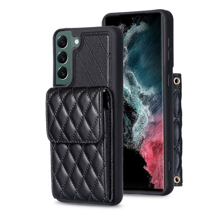 Vertical Wallet Rhombic Leather Phone Case, For Samsung Galaxy S23 5G, For Samsung Galaxy S22+ 5G, For Samsung Galaxy S21 5G, For Samsung Galaxy S21+ 5G, For Samsung Galaxy S21 Ultra 5G, For Samsung Galaxy A14 4G / 5G