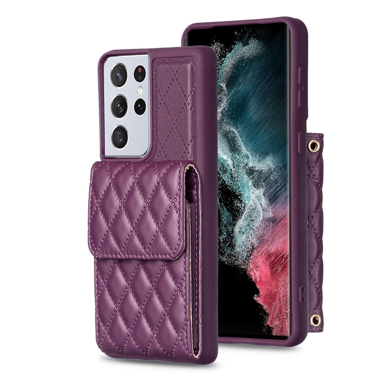 Vertical Wallet Rhombic Leather Phone Case, For Samsung Galaxy S23 5G, For Samsung Galaxy S22+ 5G, For Samsung Galaxy S21 5G, For Samsung Galaxy S21+ 5G, For Samsung Galaxy S21 Ultra 5G, For Samsung Galaxy A14 4G / 5G