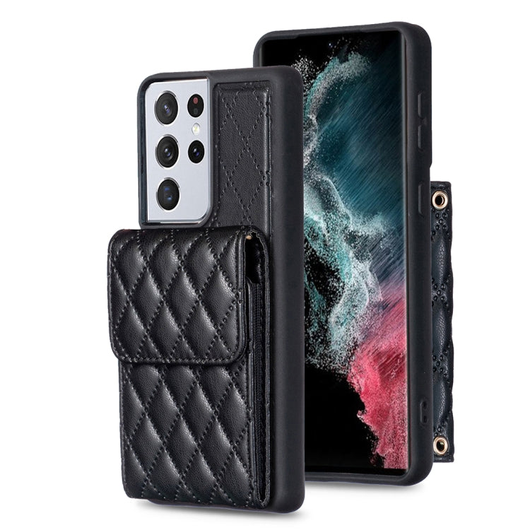 Vertical Wallet Rhombic Leather Phone Case, For Samsung Galaxy S23 5G, For Samsung Galaxy S22+ 5G, For Samsung Galaxy S21 5G, For Samsung Galaxy S21+ 5G, For Samsung Galaxy S21 Ultra 5G, For Samsung Galaxy A14 4G / 5G