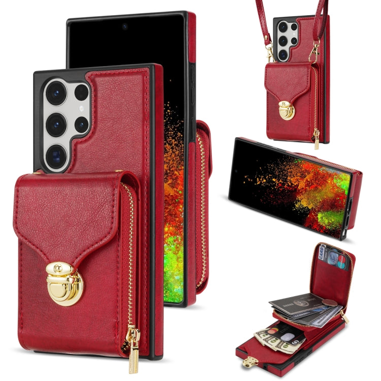 Zipper Hardware Card Wallet Phone Case, For Samsung Galaxy S23 Ultra 5G, For Samsung Galaxy S23+ 5G, For Samsung Galaxy S23 5G, For Samsung Galaxy S22 Ultra 5G, For Samsung Galaxy S22+ 5G, For Samsung Galaxy S22 5G, For Samsung Galaxy S21 FE 5G        ...