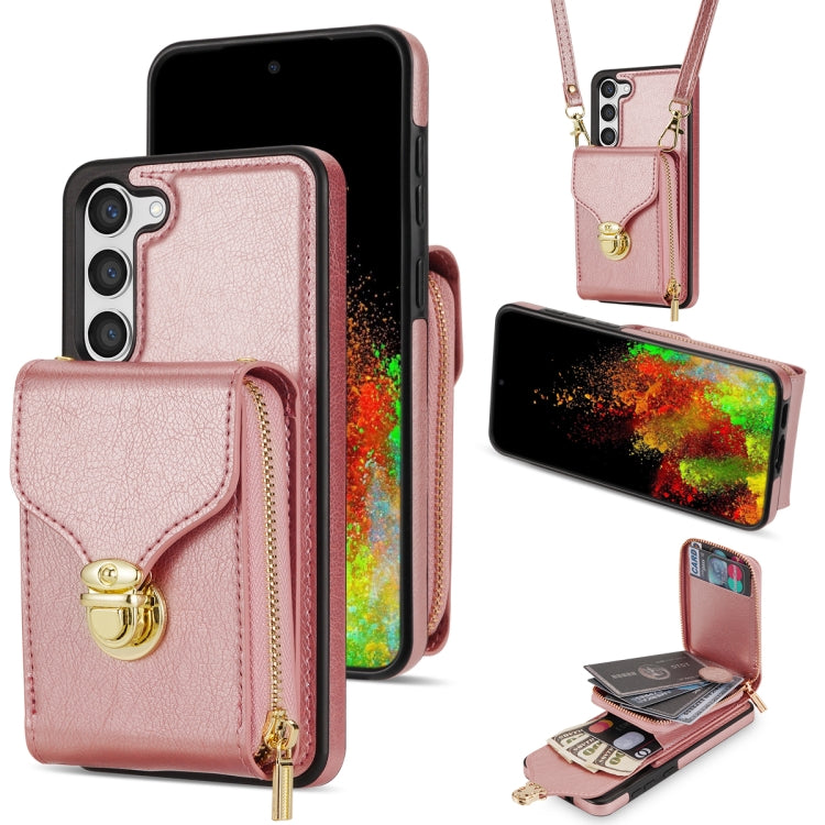 Zipper Hardware Card Wallet Phone Case, For Samsung Galaxy S23 Ultra 5G, For Samsung Galaxy S23+ 5G, For Samsung Galaxy S23 5G, For Samsung Galaxy S22 Ultra 5G, For Samsung Galaxy S22+ 5G, For Samsung Galaxy S22 5G, For Samsung Galaxy S21 FE 5G        ...