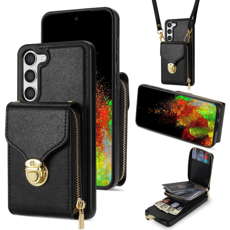 Zipper Hardware Card Wallet Phone Case, For Samsung Galaxy S23 Ultra 5G, For Samsung Galaxy S23+ 5G, For Samsung Galaxy S23 5G, For Samsung Galaxy S22 Ultra 5G, For Samsung Galaxy S22+ 5G, For Samsung Galaxy S22 5G, For Samsung Galaxy S21 FE 5G        ...