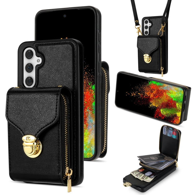 Zipper Hardware Card Wallet Phone Case, For Samsung Galaxy S21 Ultra 5G, For Samsung Galaxy S20, For Samsung Galaxy S20+, For Samsung Galaxy S20 FE, For Samsung Galaxy A51, For Samsung Galaxy Note20 Ultra, For Samsung Galaxy A54 5G                     ...