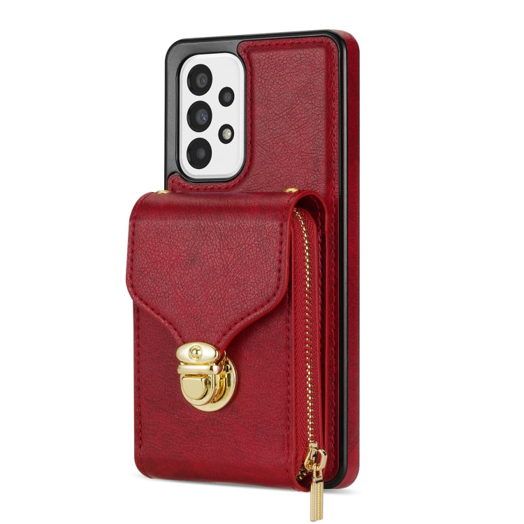 Zipper Hardware Card Wallet Phone Case, For Samsung Galaxy A52 5G / 4G, For Samsung Galaxy A13 5G / 4G, For Samsung Galaxy A12 5G