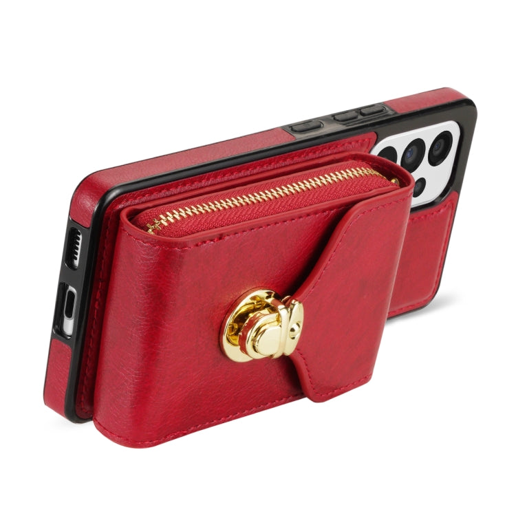 Zipper Hardware Card Wallet Phone Case, For Samsung Galaxy A52 5G / 4G, For Samsung Galaxy A13 5G / 4G, For Samsung Galaxy A12 5G