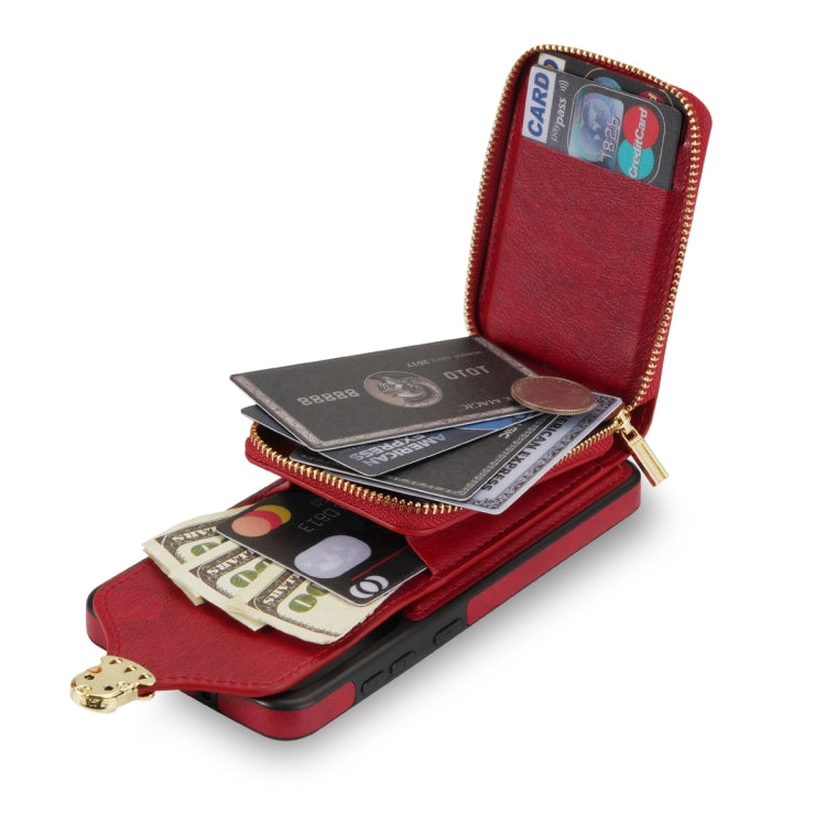 Zipper Hardware Card Wallet Phone Case, For Samsung Galaxy A52 5G / 4G, For Samsung Galaxy A13 5G / 4G, For Samsung Galaxy A12 5G