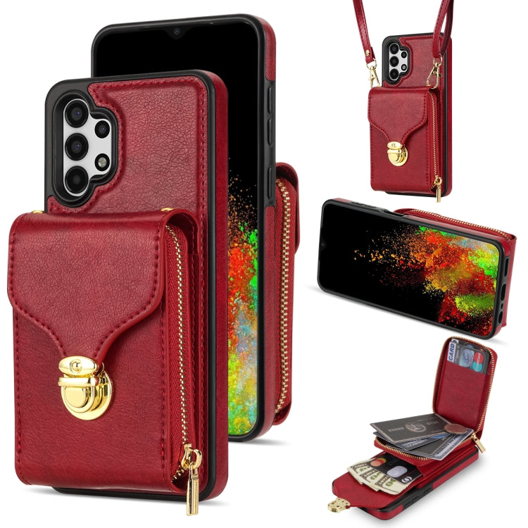 Zipper Hardware Card Wallet Phone Case, For Samsung Galaxy A52 5G / 4G, For Samsung Galaxy A13 5G / 4G, For Samsung Galaxy A12 5G