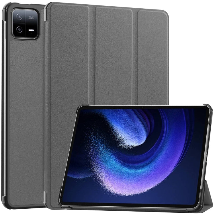 Custer Texture 3-Fold Holder Leather Smart Tablet Case, For Xiaomi Redmi Pad 2 SE 9.7 2026, For Xiaomi Redmi Pad 2, For Xiaomi Pad 7 / 7 Pro, For Xiaomi Redmi Pad SE 8.7, For Xiaomi Pad 6 / 6 Pro