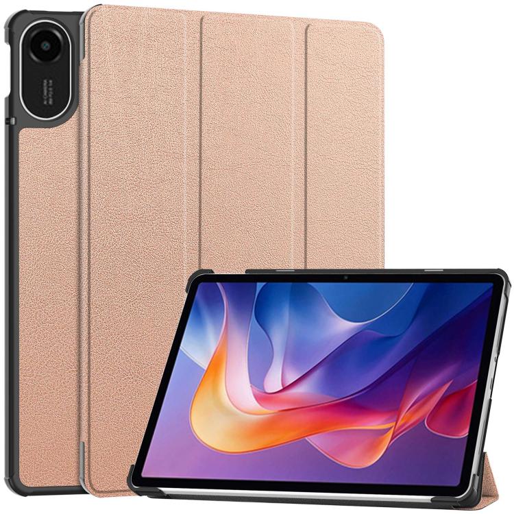 Custer Texture 3-Fold Holder Leather Smart Tablet Case, For Xiaomi Redmi Pad 2 SE 9.7 2026, For Xiaomi Redmi Pad 2, For Xiaomi Pad 7 / 7 Pro, For Xiaomi Redmi Pad SE 8.7, For Xiaomi Pad 6 / 6 Pro