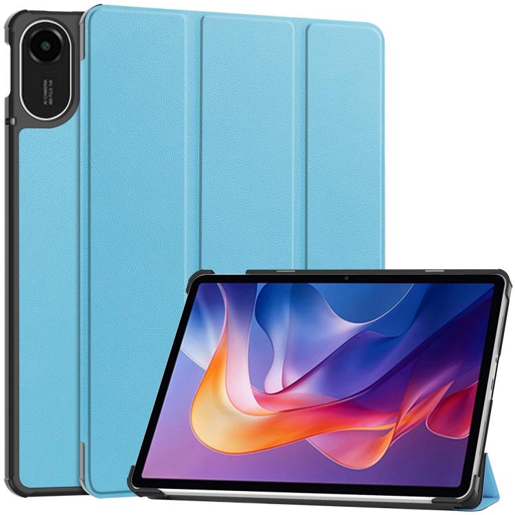 Custer Texture 3-Fold Holder Leather Smart Tablet Case, For Xiaomi Redmi Pad 2 SE 9.7 2026, For Xiaomi Redmi Pad 2, For Xiaomi Pad 7 / 7 Pro, For Xiaomi Redmi Pad SE 8.7, For Xiaomi Pad 6 / 6 Pro