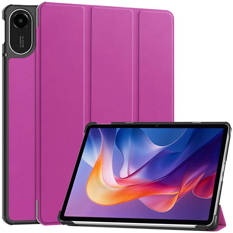 Custer Texture 3-Fold Holder Leather Smart Tablet Case, For Xiaomi Redmi Pad 2 SE 9.7 2026, For Xiaomi Redmi Pad 2, For Xiaomi Pad 7 / 7 Pro, For Xiaomi Redmi Pad SE 8.7, For Xiaomi Pad 6 / 6 Pro