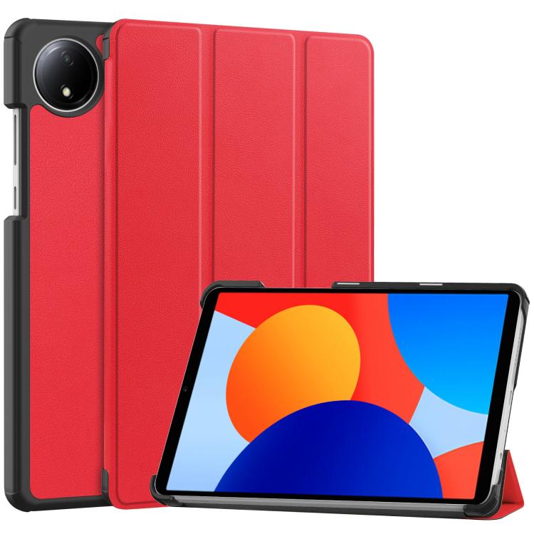 Custer Texture 3-Fold Holder Leather Smart Tablet Case, For Xiaomi Redmi Pad 2 SE 9.7 2026, For Xiaomi Redmi Pad 2, For Xiaomi Pad 7 / 7 Pro, For Xiaomi Redmi Pad SE 8.7, For Xiaomi Pad 6 / 6 Pro