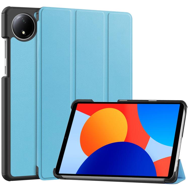 Custer Texture 3-Fold Holder Leather Smart Tablet Case, For Xiaomi Redmi Pad 2 SE 9.7 2026, For Xiaomi Redmi Pad 2, For Xiaomi Pad 7 / 7 Pro, For Xiaomi Redmi Pad SE 8.7, For Xiaomi Pad 6 / 6 Pro