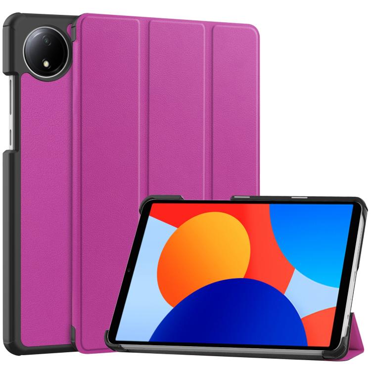 Custer Texture 3-Fold Holder Leather Smart Tablet Case, For Xiaomi Redmi Pad 2 SE 9.7 2026, For Xiaomi Redmi Pad 2, For Xiaomi Pad 7 / 7 Pro, For Xiaomi Redmi Pad SE 8.7, For Xiaomi Pad 6 / 6 Pro