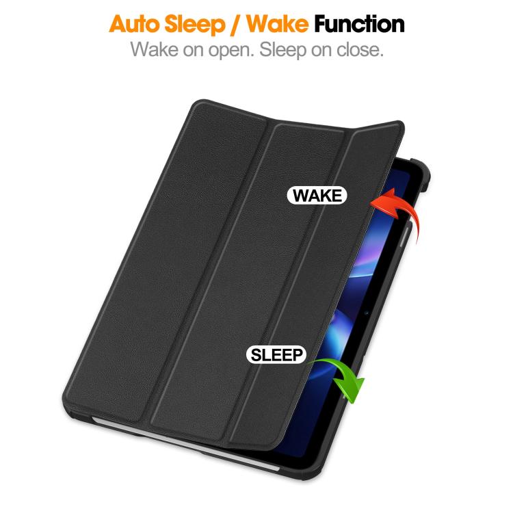 Custer Texture 3-Fold Holder Leather Smart Tablet Case, For Xiaomi Redmi Pad 2 SE 9.7 2026, For Xiaomi Redmi Pad 2, For Xiaomi Pad 7 / 7 Pro, For Xiaomi Redmi Pad SE 8.7, For Xiaomi Pad 6 / 6 Pro