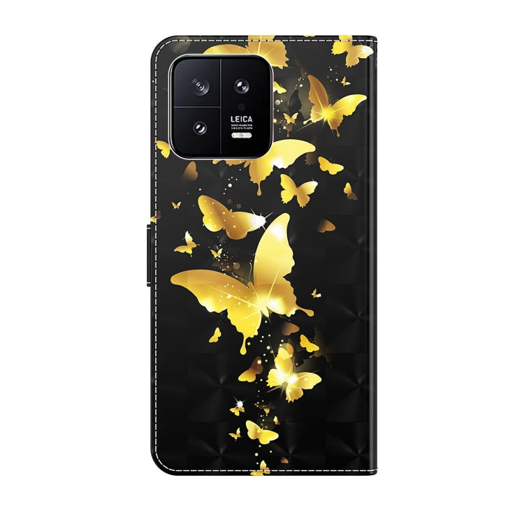 3D Painting Pattern Flip Leather Phone Case, For Xiaomi 13, For Xiaomi 13 Pro, For Xiaomi Redmi Note 12 4G Global, For Xiaomi Redmi Note 12 5G Global / Poco X5 5G