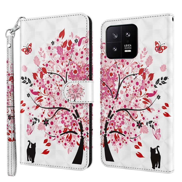 3D Painting Pattern Flip Leather Phone Case, For Xiaomi 13, For Xiaomi 13 Pro, For Xiaomi Redmi Note 12 4G Global, For Xiaomi Redmi Note 12 5G Global / Poco X5 5G