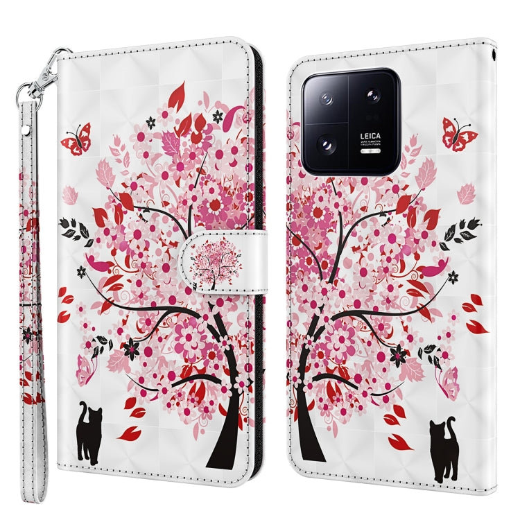 3D Painting Pattern Flip Leather Phone Case, For Xiaomi 13, For Xiaomi 13 Pro, For Xiaomi Redmi Note 12 4G Global, For Xiaomi Redmi Note 12 5G Global / Poco X5 5G