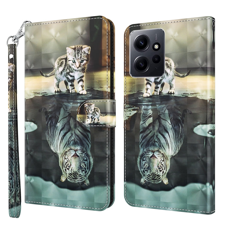 3D Painting Pattern Flip Leather Phone Case, For Xiaomi 13, For Xiaomi 13 Pro, For Xiaomi Redmi Note 12 4G Global, For Xiaomi Redmi Note 12 5G Global / Poco X5 5G