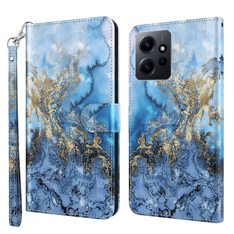 3D Painting Pattern Flip Leather Phone Case, For Xiaomi 13, For Xiaomi 13 Pro, For Xiaomi Redmi Note 12 4G Global, For Xiaomi Redmi Note 12 5G Global / Poco X5 5G