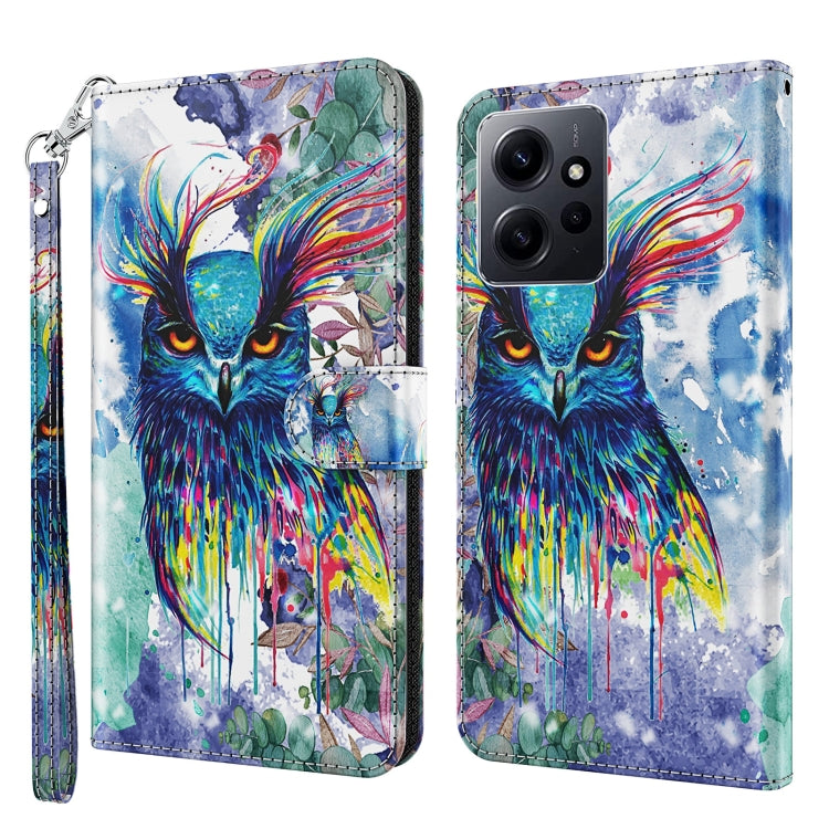 3D Painting Pattern Flip Leather Phone Case, For Xiaomi 13, For Xiaomi 13 Pro, For Xiaomi Redmi Note 12 4G Global, For Xiaomi Redmi Note 12 5G Global / Poco X5 5G