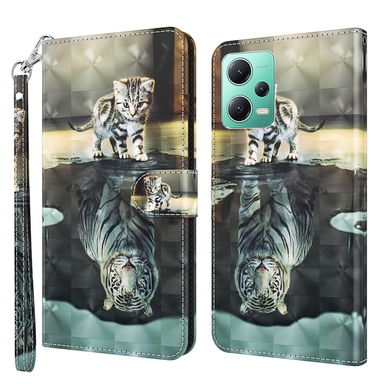 3D Painting Pattern Flip Leather Phone Case, For Xiaomi 13, For Xiaomi 13 Pro, For Xiaomi Redmi Note 12 4G Global, For Xiaomi Redmi Note 12 5G Global / Poco X5 5G