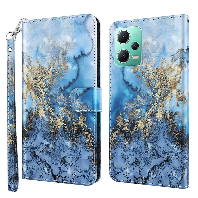 3D Painting Pattern Flip Leather Phone Case, For Xiaomi 13, For Xiaomi 13 Pro, For Xiaomi Redmi Note 12 4G Global, For Xiaomi Redmi Note 12 5G Global / Poco X5 5G