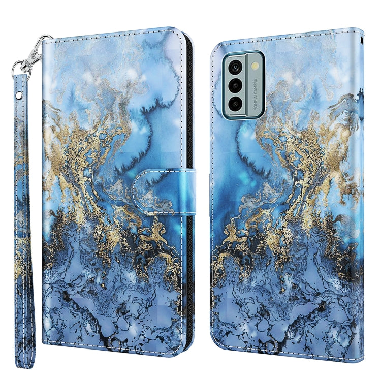 3D Painting Pattern Flip Leather Phone Case, For Nokia G22