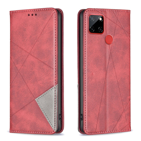 Rhombus Texture Magnetic Leather Phone Case, For Nokia C12, For Nokia C22, For Nokia C32, For Realme C33, For Motorola Edge 40 Pro 5G / Moto X40 /X40 Pro